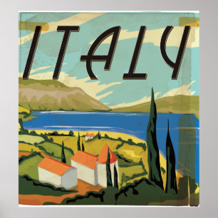 Oude Italiaanse Poster