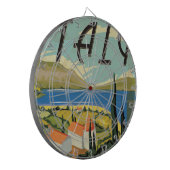 Oude Italiaanse Poster Dartbord (Voorkant Links)