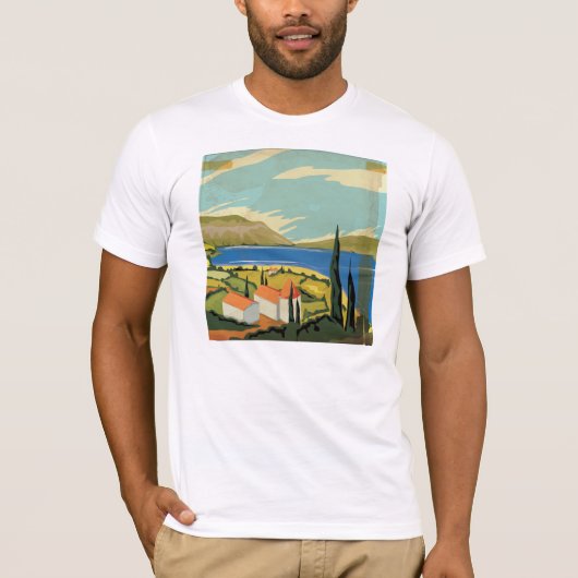 Oude Italiaanse Poster T-shirt (Voorkant)