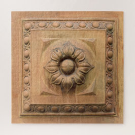 Oude Italiaanse terracotta floral plaque, rosette  Legpuzzel