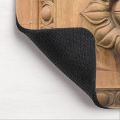 Oude Italiaanse terracotta floral plaque, rosette  Muismat (Hoek)