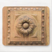 Oude Italiaanse terracotta floral plaque, rosette  Muismat (Voorkant)