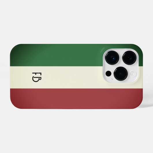 Oude Italiaanse vlag van het Italiaanse douanemon iPhone Hoesje (Achterkant horizontaal)