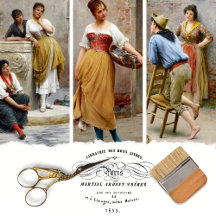 Oude Italiaanse Vrouwen Decoupage Inpakpapier