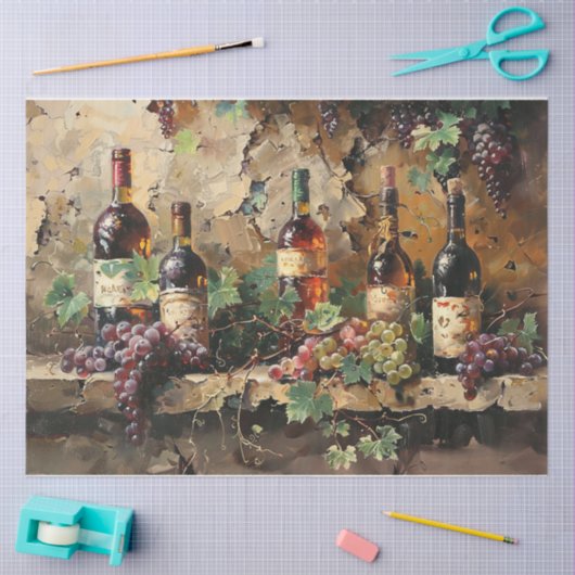 Oude Italië Wijn Tissuepapier (Craft)