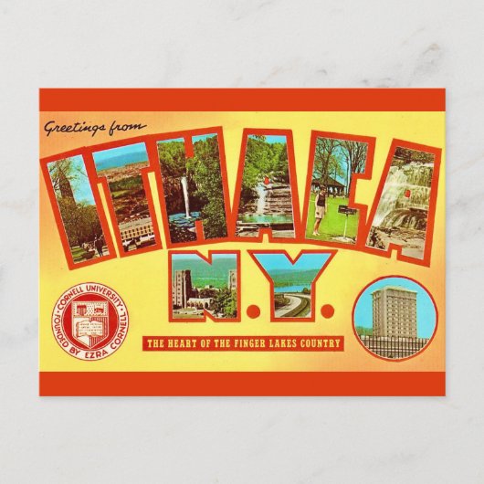 Oude Ithica New York Groet Ansichtkaart Briefkaart (Voorkant)