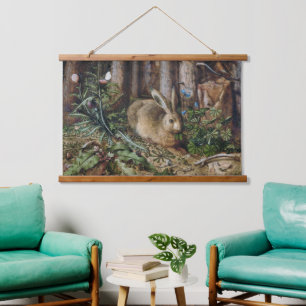 Oude Jachthout Bos Natuur Donker Cottagecore Hangend Wandkleed