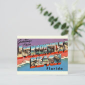 Oude Jacksonville Beach Florida Briefkaart (Staand voorkant)