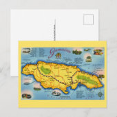 Oude Jamaica kaart ansichtkaart (Voorkant / Achterkant)