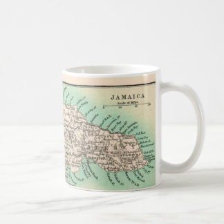 Oude Jamaica kaart ansichtkaart Koffiemok