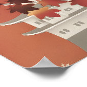 Oude Japan Nagoya Kasteel Herfst Poster Japans (Hoek)