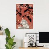 Oude Japan Nagoya Kasteel Herfst Poster Japans (Thuiskantoor)