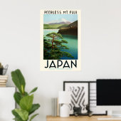 Oude Japan reisposter Muur Kunst Fuji Poster (Thuiskantoor)