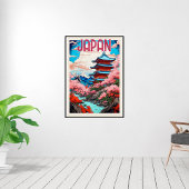 Oude Japandreizenposter Poster