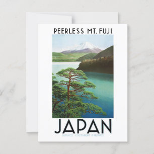 Oude Japanse ansichtkaart Mt. Fuji Briefkaart