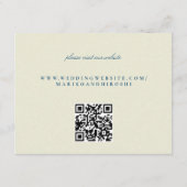 Oude Japanse Blauwe Kersenbloesem Informatiekaartje (Achterkant)