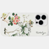 Oude Japanse bloemschilderkunst botanisch Case-Mate iPhone Case (Achterkant (horizontaal))
