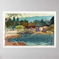 Oude Japanse brug Ukiyo-e