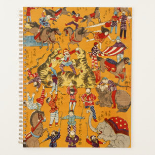Oude Japanse Circusposter Ukiyo-e Kunst Planner