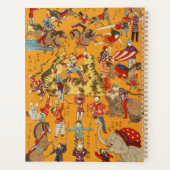 Oude Japanse Circusposter Ukiyo-e Kunst Planner (Achterkant)