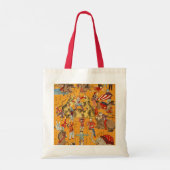 Oude Japanse Circusposter Ukiyo-e Kunst Tote Bag (Achterkant)