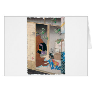 Oude Japanse demon schilderen