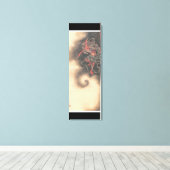 Oude Japanse demon schilderen Canvas Afdruk (Insitu (Houten vloer))
