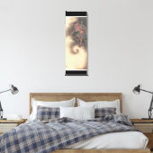 Oude Japanse demon schilderen Canvas Afdruk (Insitu (Slaapkamer))