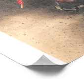 Oude Japanse demon schilderen Poster (Hoek)