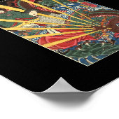 Oude Japanse drakenverf Circa 1860's Poster (Hoek)