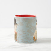 Oude Japanse Geisha Meisjes in Kimono's Mok (Midden)