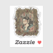 Oude Japanse gotische collage sticker (Vel)