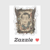 Oude Japanse gotische collage – Sticker (Vel)