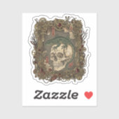 Oude Japanse gotische collage sticker (Vel)