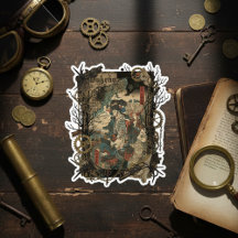 Oude Japanse gotische collage