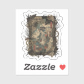 Oude Japanse gotische collage Sticker (Vel)