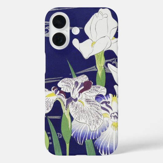 Oude Japanse Iris-kunstprint Kogyo Tsukioka Case-Mate iPhone Case (Achterkant)