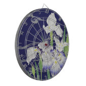 Oude Japanse Iris-kunstprint Kogyo Tsukioka Dartbord (Voorkant Links)