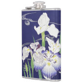 Oude Japanse Iris Kunstprint Kogyo Tsukioka Heupfles (Links)