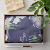 Oude Japanse Iris-kunstprint Kogyo Tsukioka Tissuepapier (Geschenk)