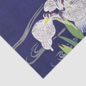 Oude Japanse Iris-kunstprint Kogyo Tsukioka Tissuepapier (Detail)