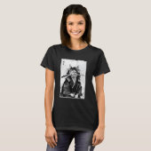 Oude Japanse kat ontwerp T-shirt (Voorkant volledig)