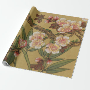 Oude Japanse Kersenbloesem Aziatische Bloemen Cadeaupapier