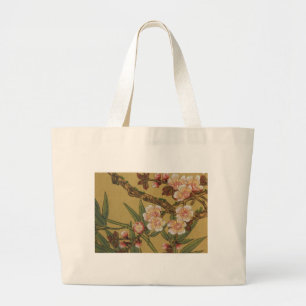 Oude Japanse Kersenbloesem Aziatische Bloemen Grote Tote Bag