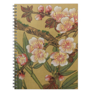Oude Japanse Kersenbloesem Aziatische Bloemen Notitieboek