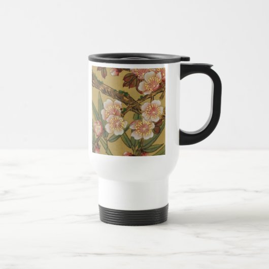 Oude Japanse Kersenbloesem Aziatische Bloemen Reisbeker (Rechts)