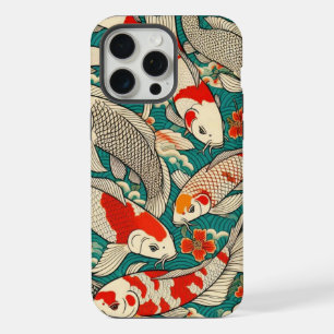 Oude Japanse Koi Vissen Patroon Schildering iPhone 15 Pro Max Case
