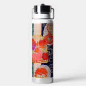 Oude Japanse Konijn Ontwerp Waterfles (Achterkant)