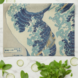 Oude Japanse Kunst, De Grote Golf van Hokusai Theedoek