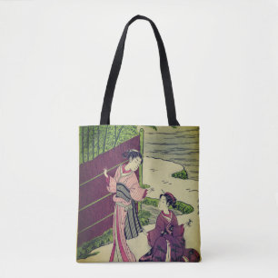 Oude Japanse Kunst Geisha Schoudertas Tote Bag